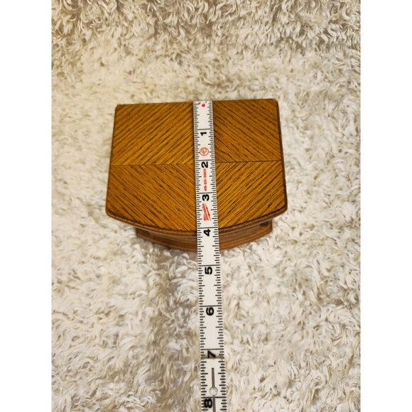 Vintage 1970's Oak Cork Coasters Set - Picture 4 of 8